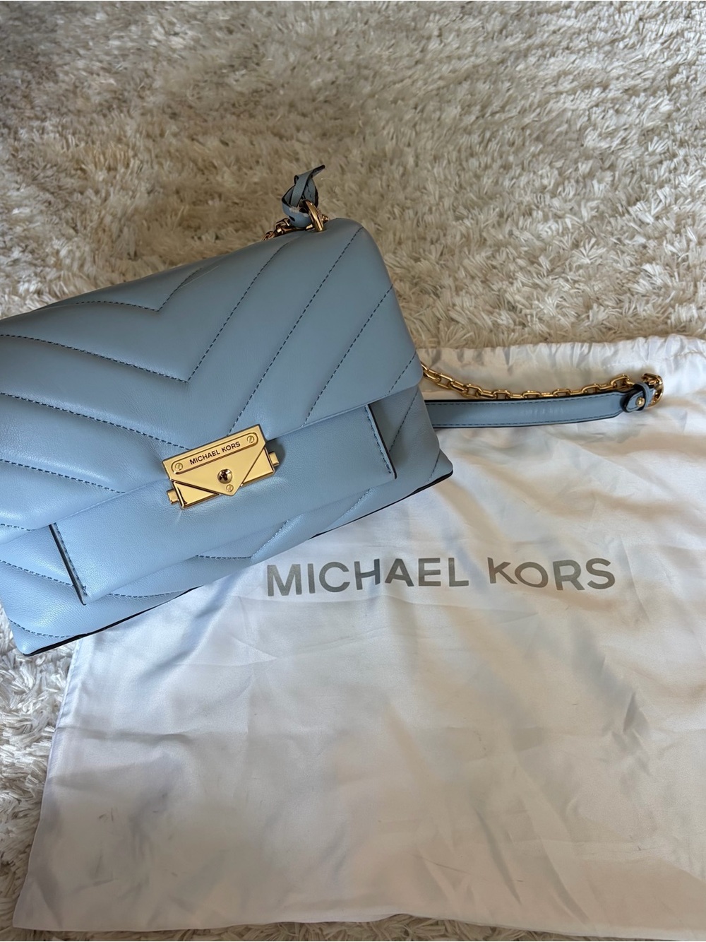 NWT Michael Kors Cece Medium Quilted Leather Convertible Shoulder Bag
